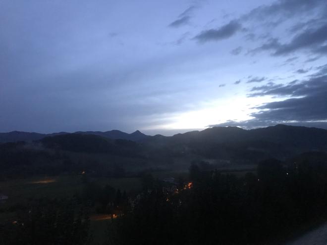 The First Morning in the Pyrenees